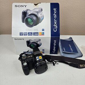 Sony Cybershot DSC-H5 7.2mp Digital Camera 12x Optical Image Stabilization Zoom